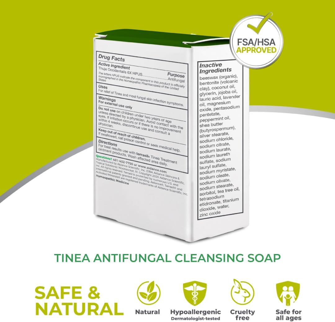 Tinea Soap for Tinea Versicolor Relief, Soothing Care & Relief of Itchy, Irri…