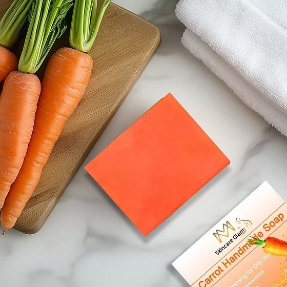 MM Skincare Glam Carrot Soap Deep Cleansing Brightening Bar for All Skin – 100g