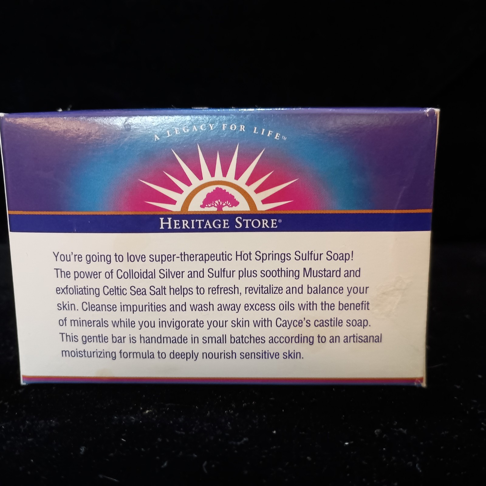 Heritage Store Cayce’s Hot Springs Sulfur Soap 3.5oz Bar New Unopened Set of 3