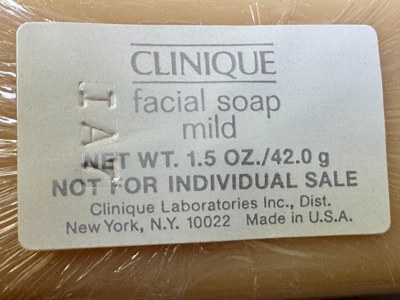 NEW LOT (2!) Clinique Mini Facial Mild Bar SOAP 1.5oz Factory Sealed Travel Size