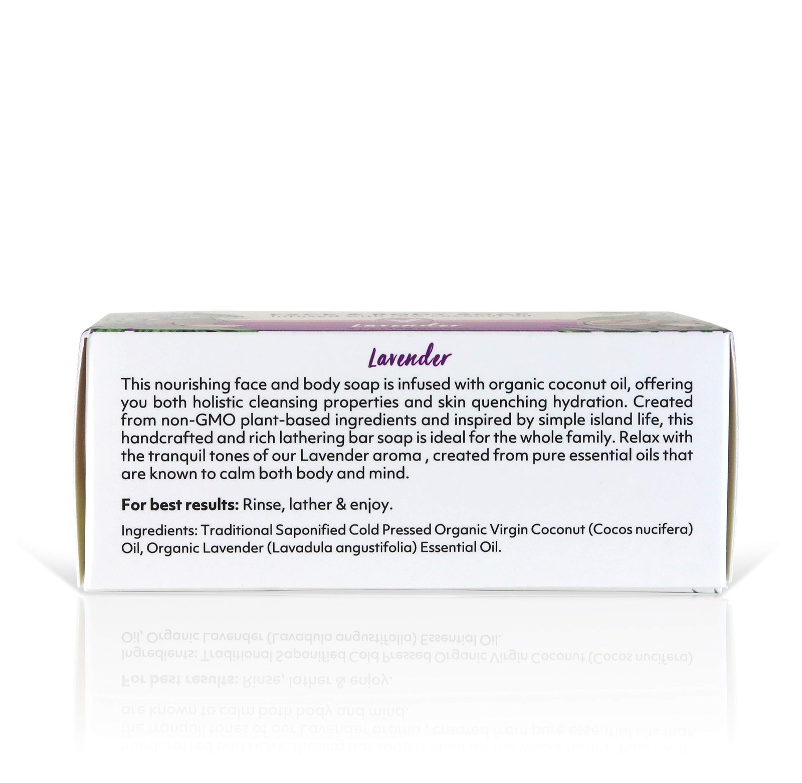 “Coco Fiji Soap Bar for Face and Body Infused 7 Ounce (Pack of 2), Purple