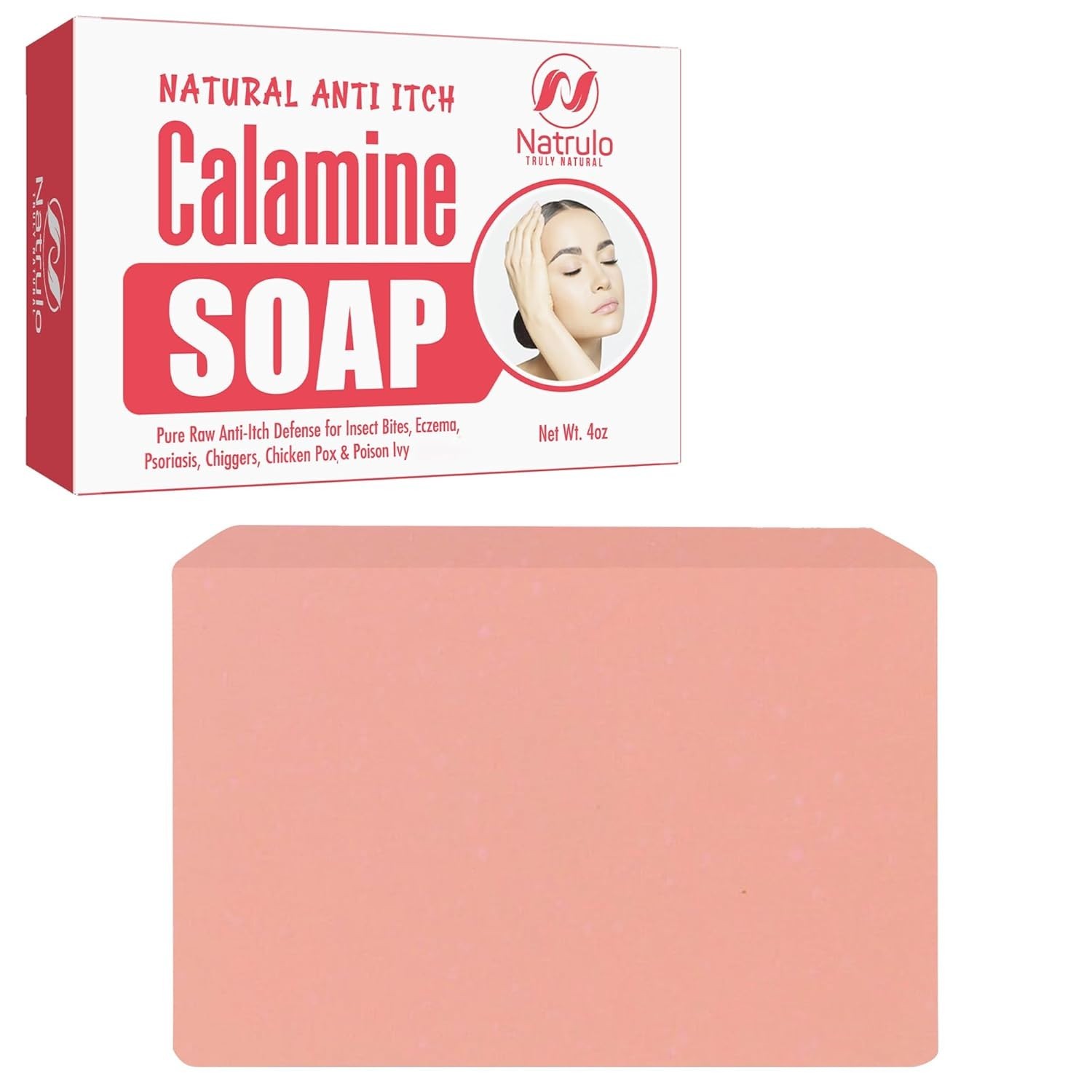 Organic Itch Relief Soap Bar with Calamine – Instant Soothing for Sensitive Skin
