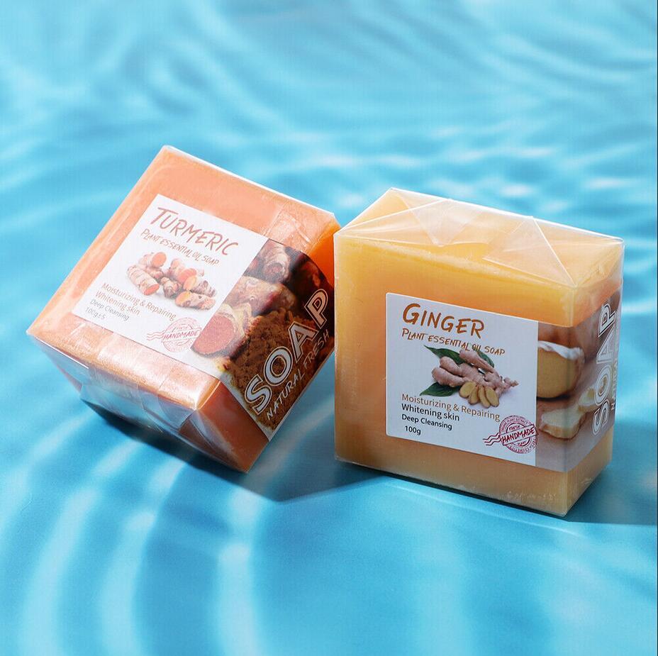 3Pack Tumeric Soap Skin Whitening Dark Spots Remover lightening Acne Brightening