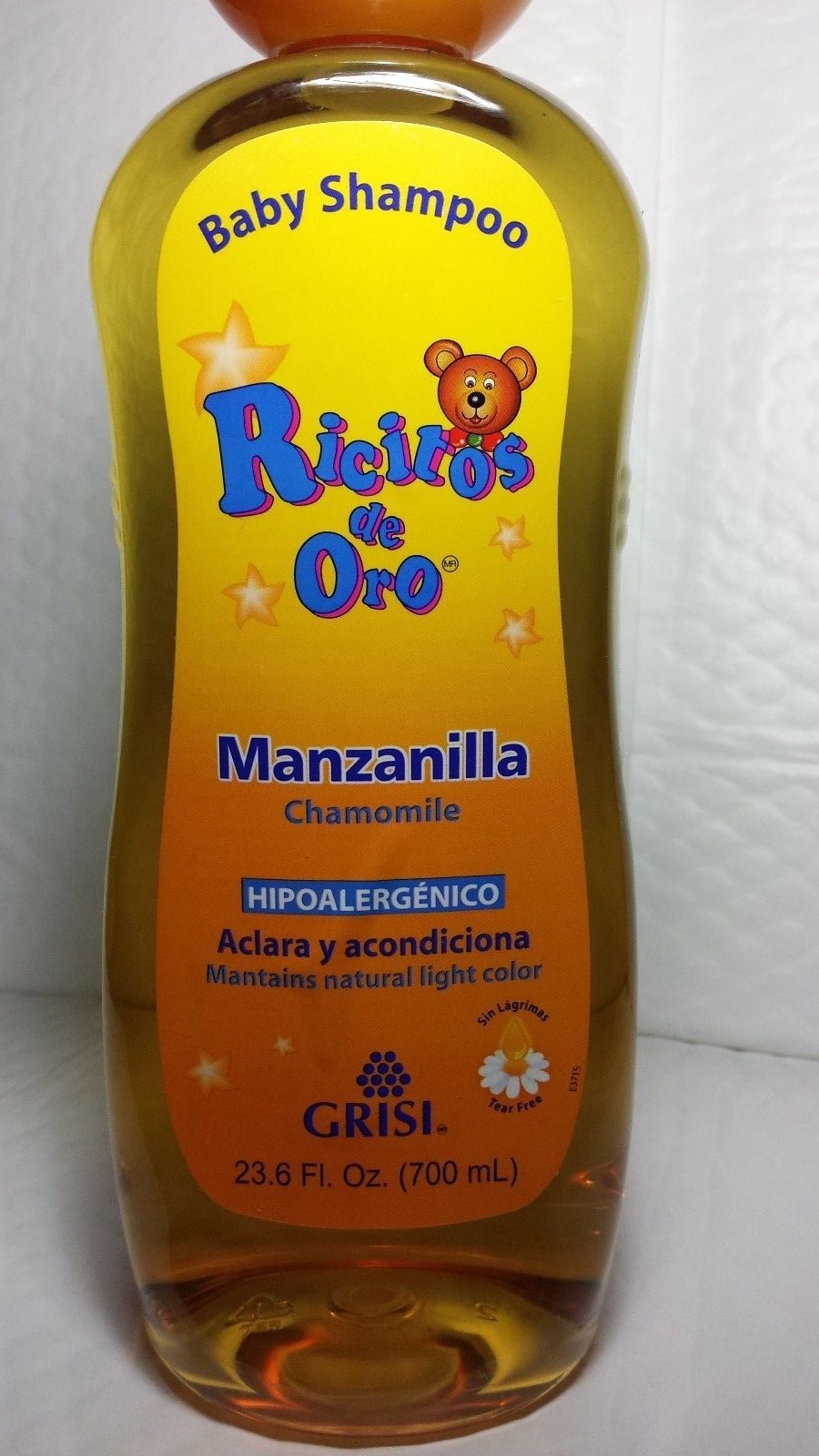 BABY SHAMPOO RICITOS DE ORO CHAMOMILE MANZANILLA 23.6 FL OZ 700 ML BIG SIZE