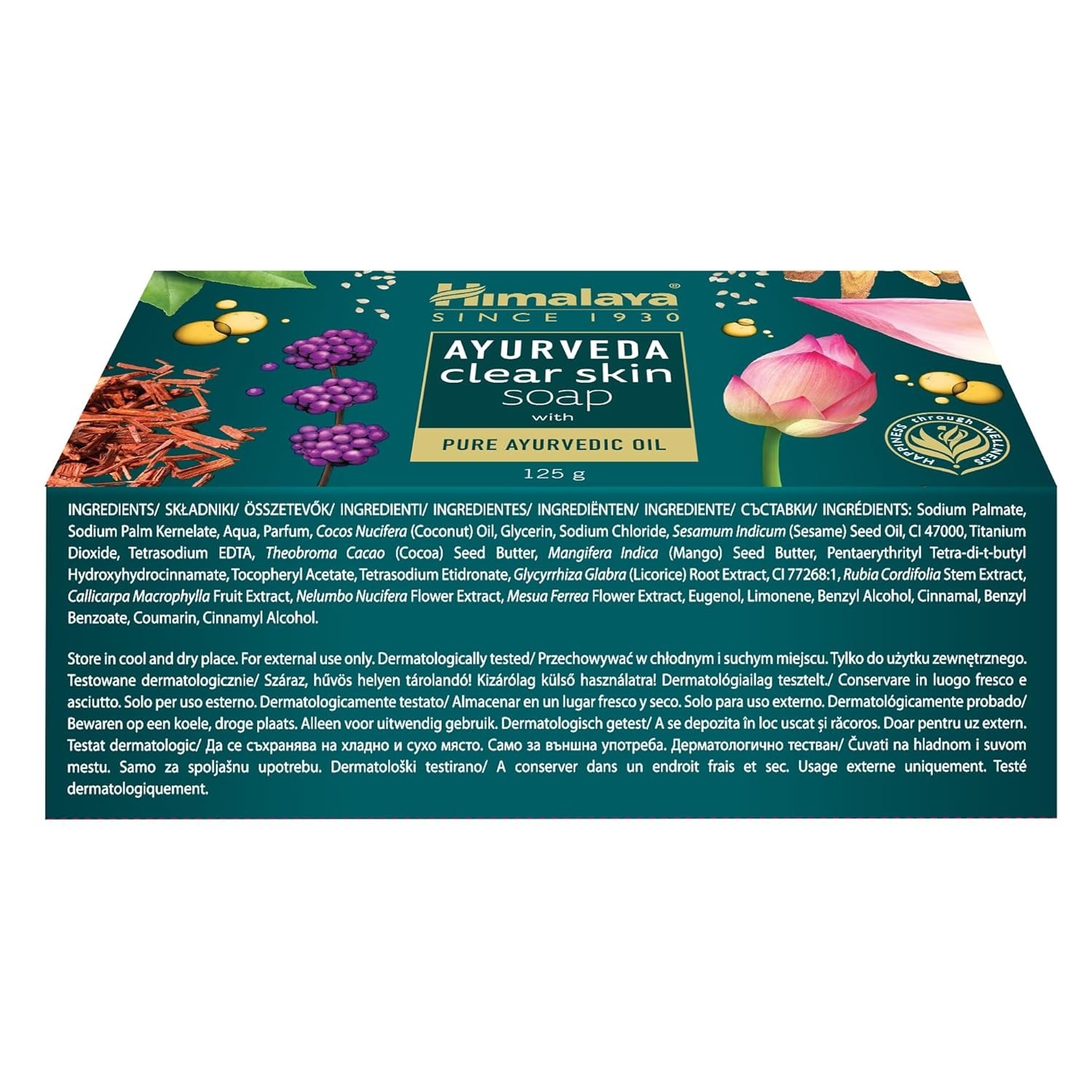 Himalaya Ayurveda Clear Skin Soap India, 125 g