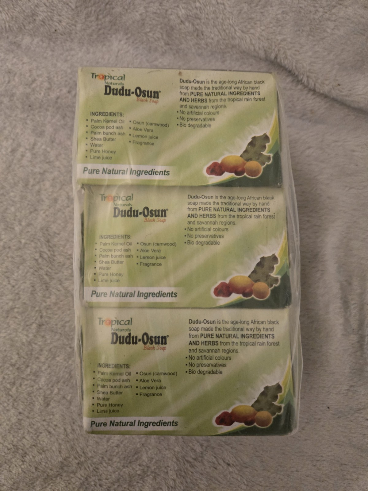 Tropical Naturals Dudu-Osun Black Soap 6-pack Exp 5/2023