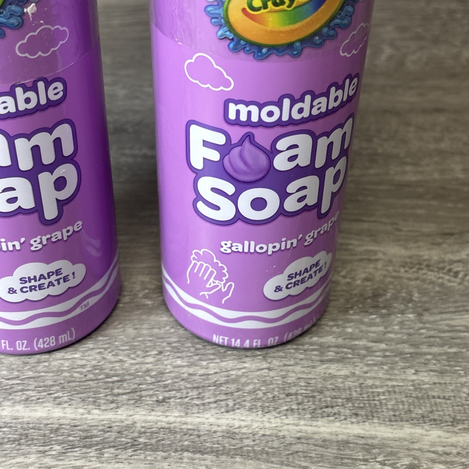 Crayola Shape/Create Gallopin’ Grape Moldable Foam Soap:14oz-Brand New