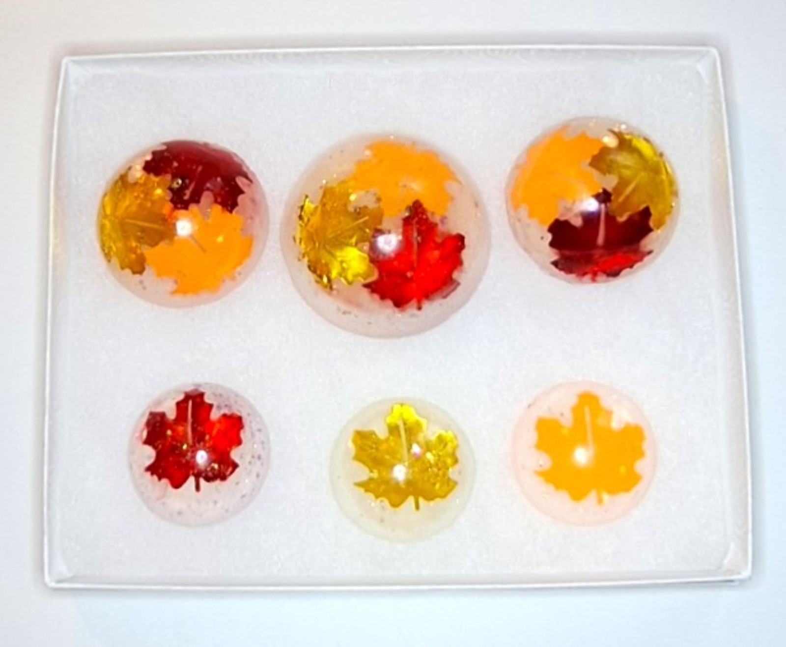 Autumn Maple Leaves Unscented Vegan Soap Rounds 1 Pound Hypoallergenic
