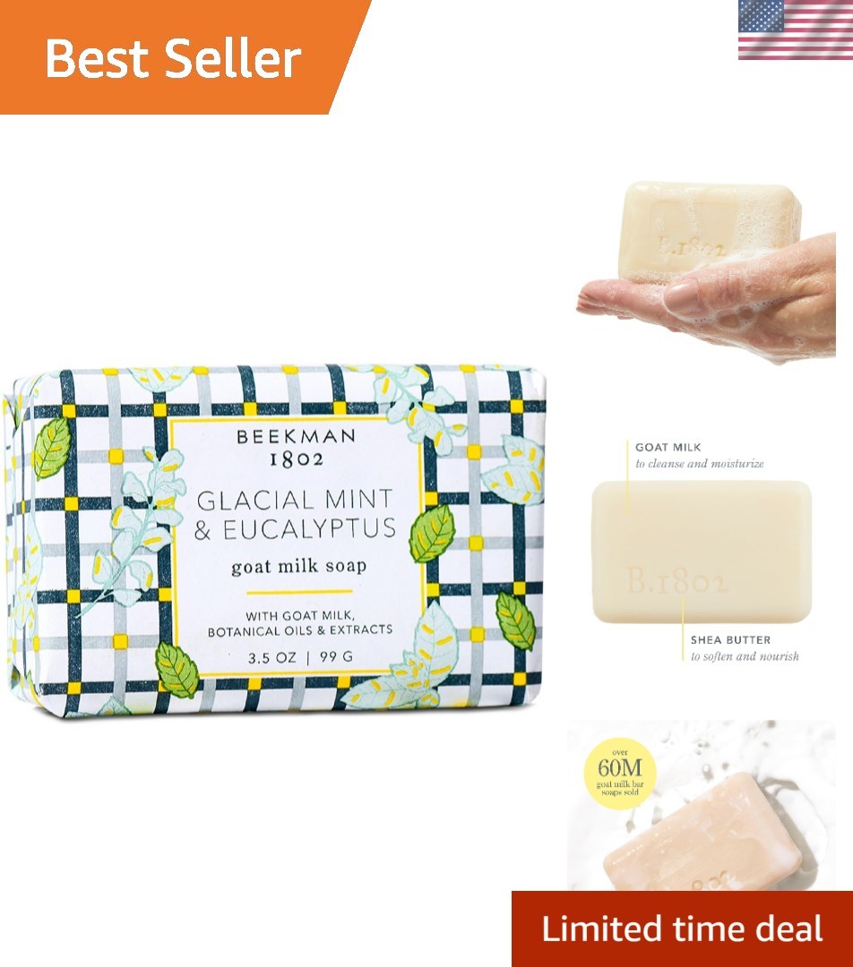 Clinically Kind Goat Milk Soap – Hydrating Bar with Botanical Oils & Mint Scent