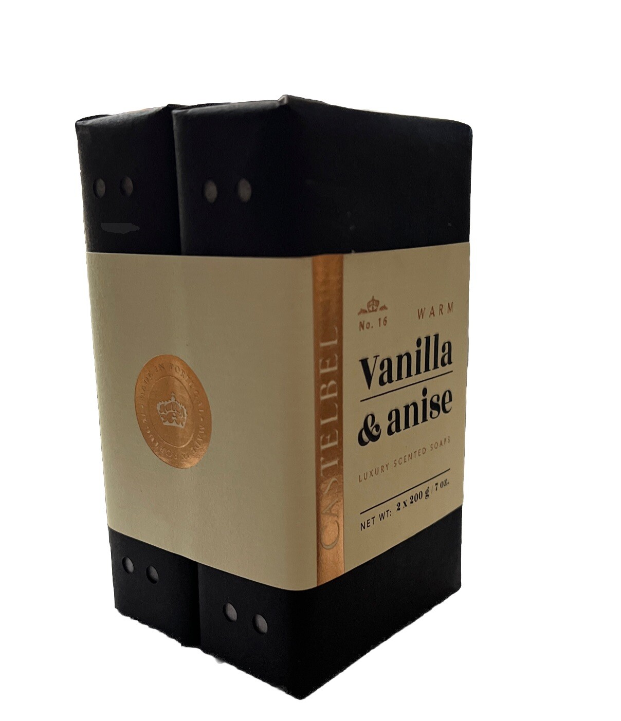 Castelbel No 16 Vanilla & Anise 2 Pack Luxury Bar Soap