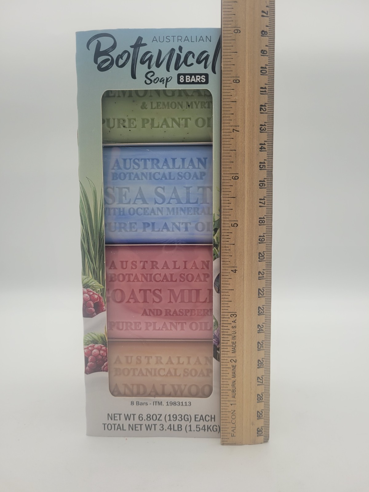 Australian Botanical Goat Milk Soap Multi Pack, 8 Bars, 4 Scents, 6.8 oz Each