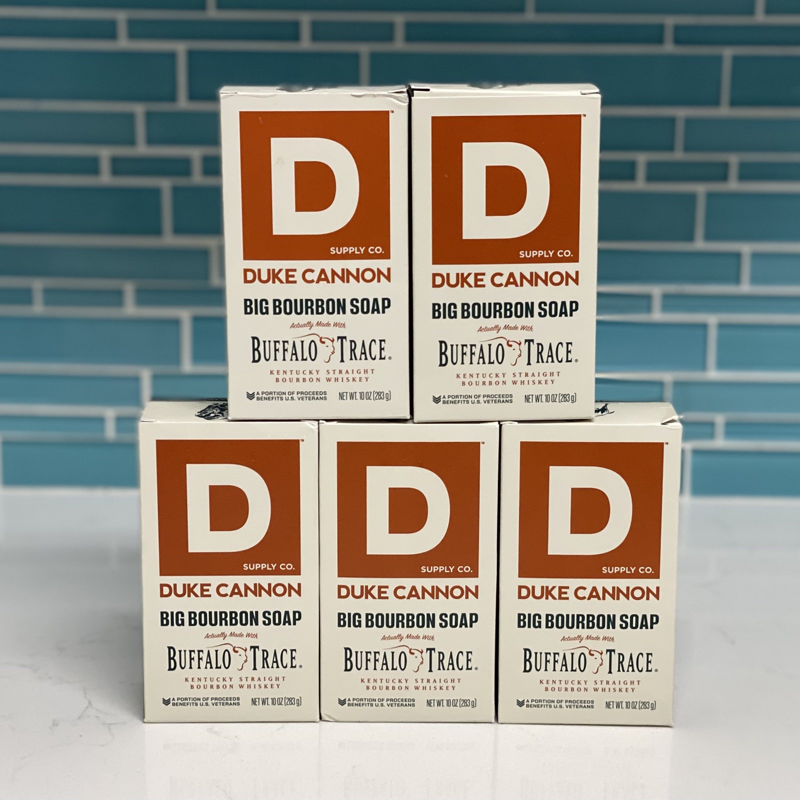 Lot Of 5 Duke Cannon Big American Bourbon Soap – Buffalo Trace 10oz Ea Ne