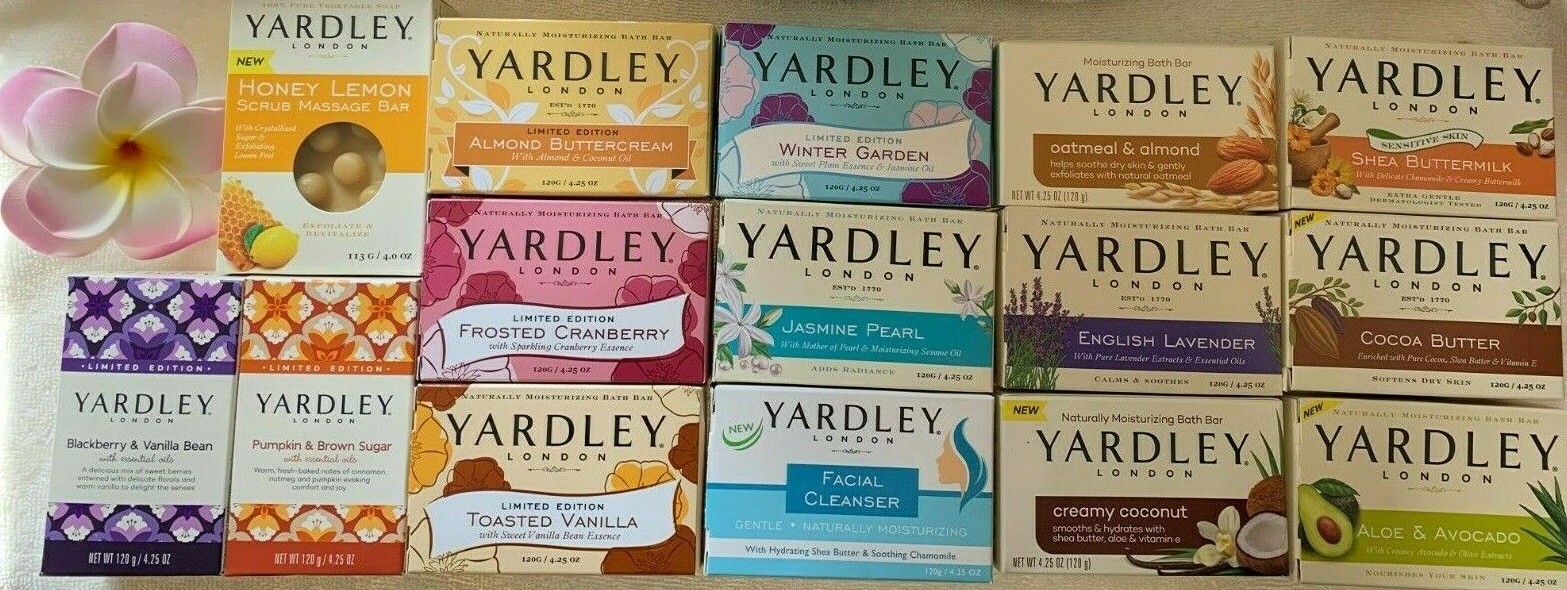 YARDLEY LONDON Moisturizing Bath Bar***chOOsE yOUr scEnt(s)***FULL SIZES~~~NEW
