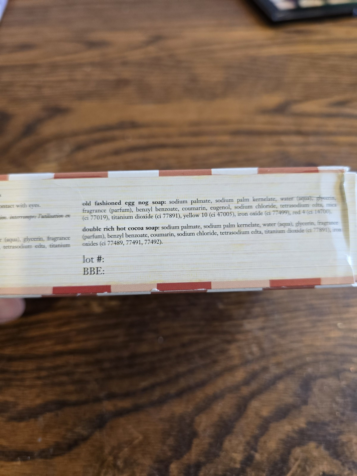 PHILOSOPHY The Cookbook SOAPS Set of 3 Bars Apple Cider Egg Nog Hot Cocoa