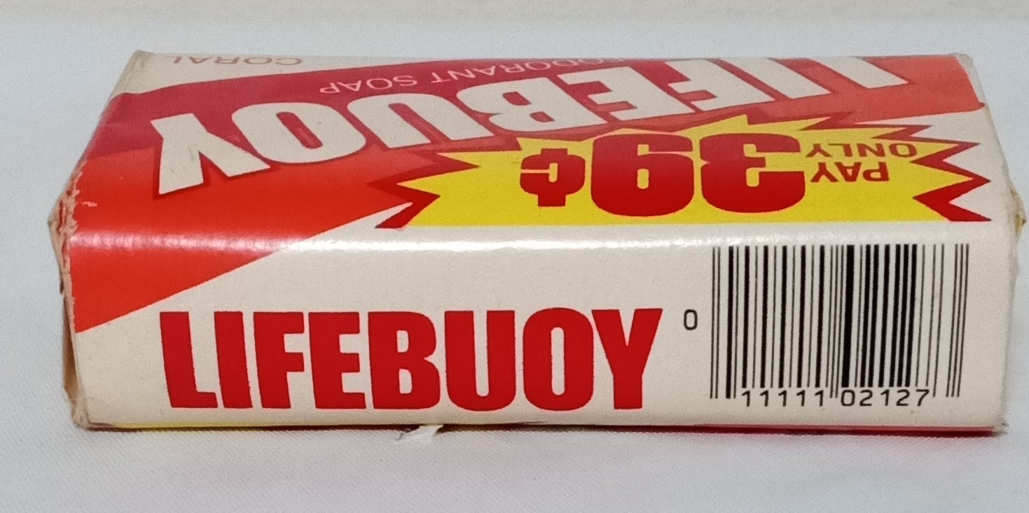 LIFEBUOY Bar Deodorant Soap CORAL 4.75 oz Unused Vintage Lever Bros. Bath Size