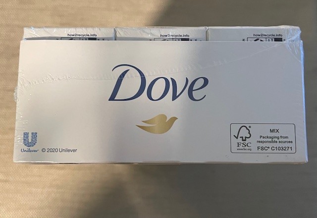 Set: Dove Body Wash Travel size (24) NIB & Dove Skin Bars Travel size (30) NIB