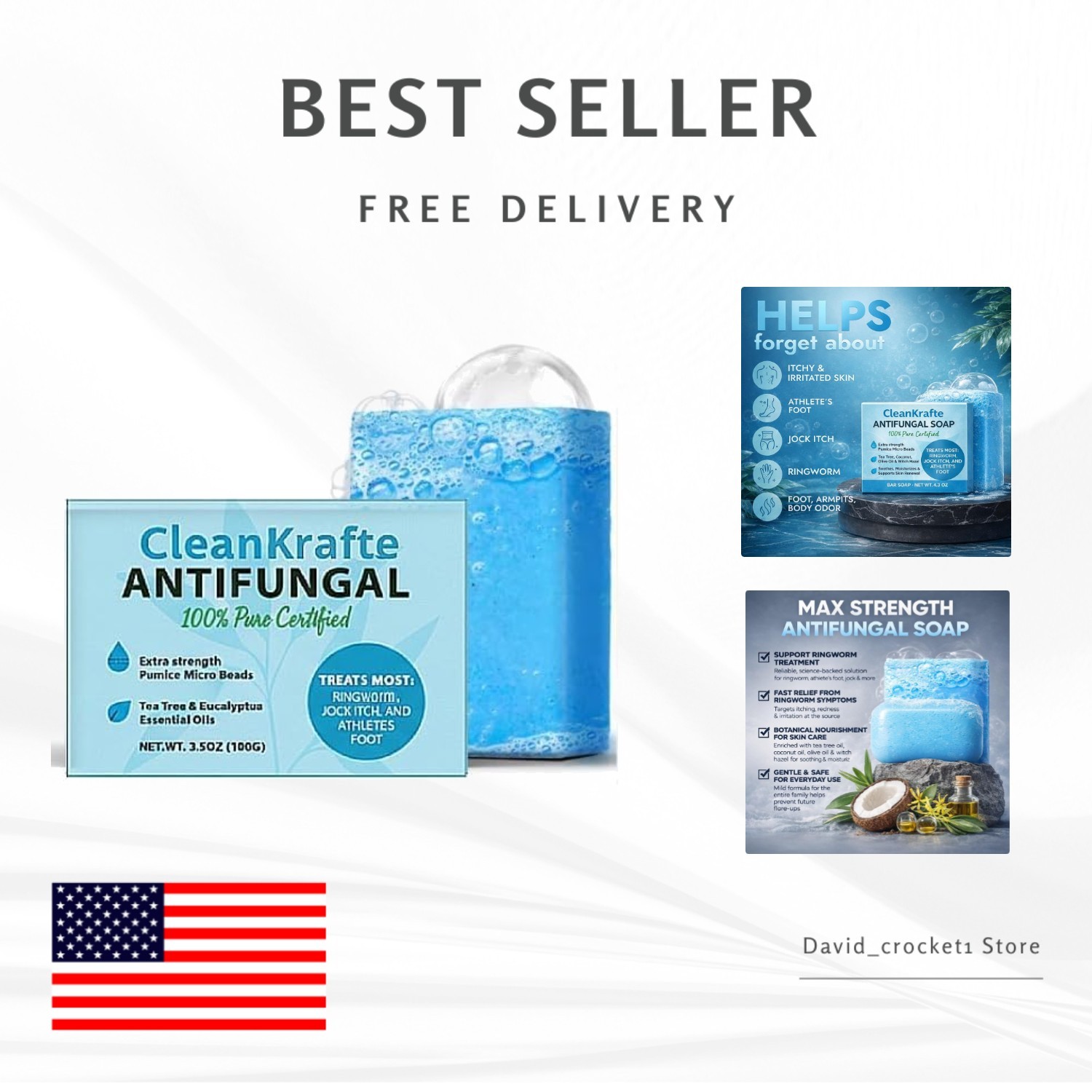 All-Natural Antifungal Soap – Effective Treatment for Jock Itch & Ringworm