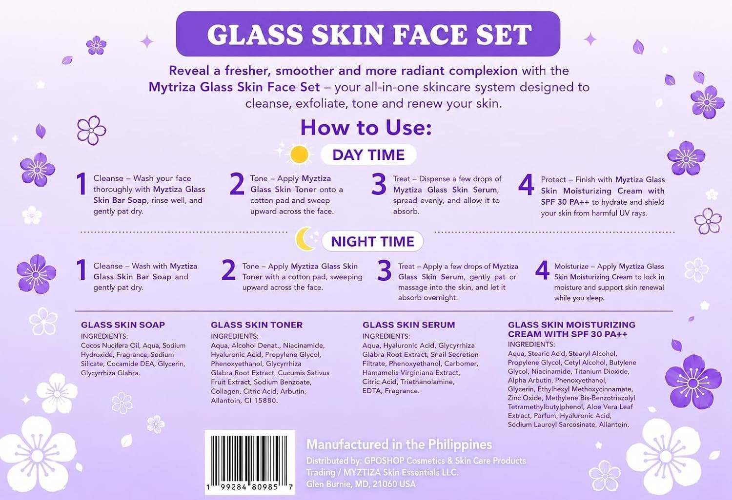 Myztiza Glass Skin Face Set