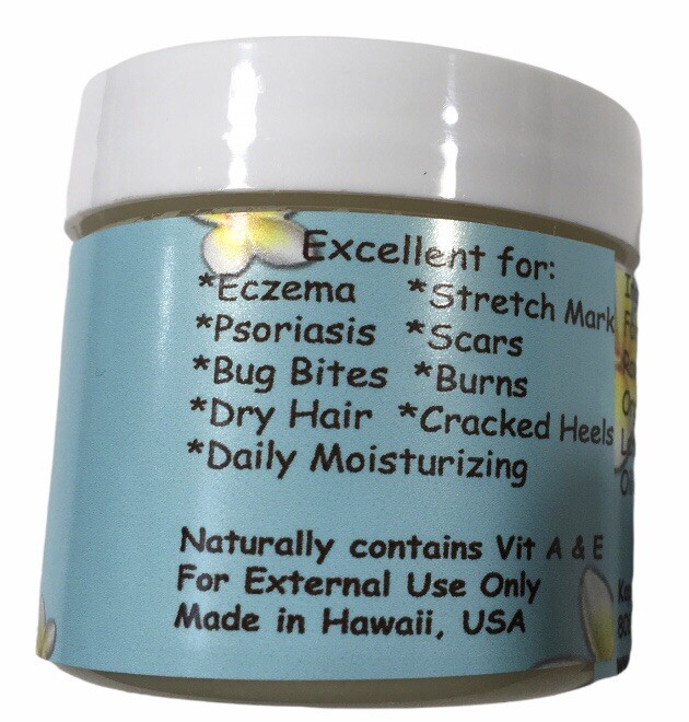 Honolulu Soap Company – Coconut Lemon Shea Butter – 2oz Tub Made in the USA