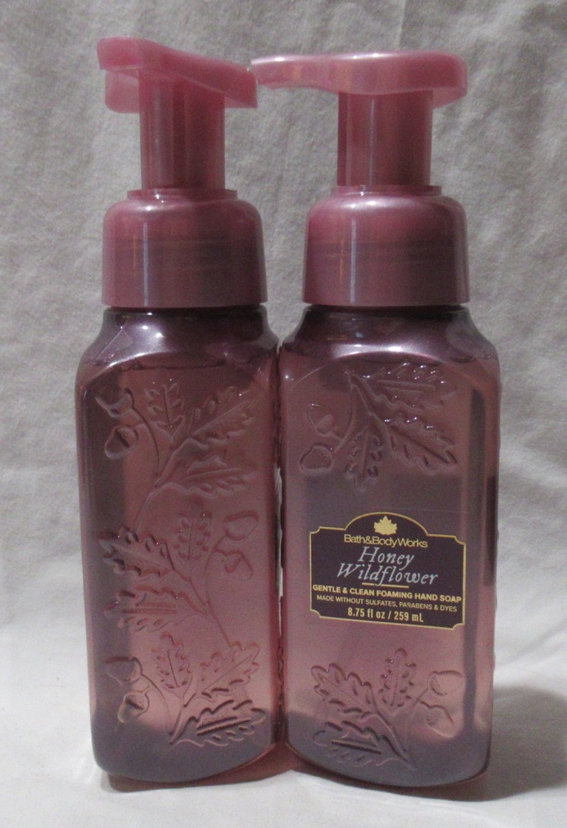 Bath & Body Works Gentle & Clean Foaming Hand Soap Set Lot 2 HONEY WILDFLOWER