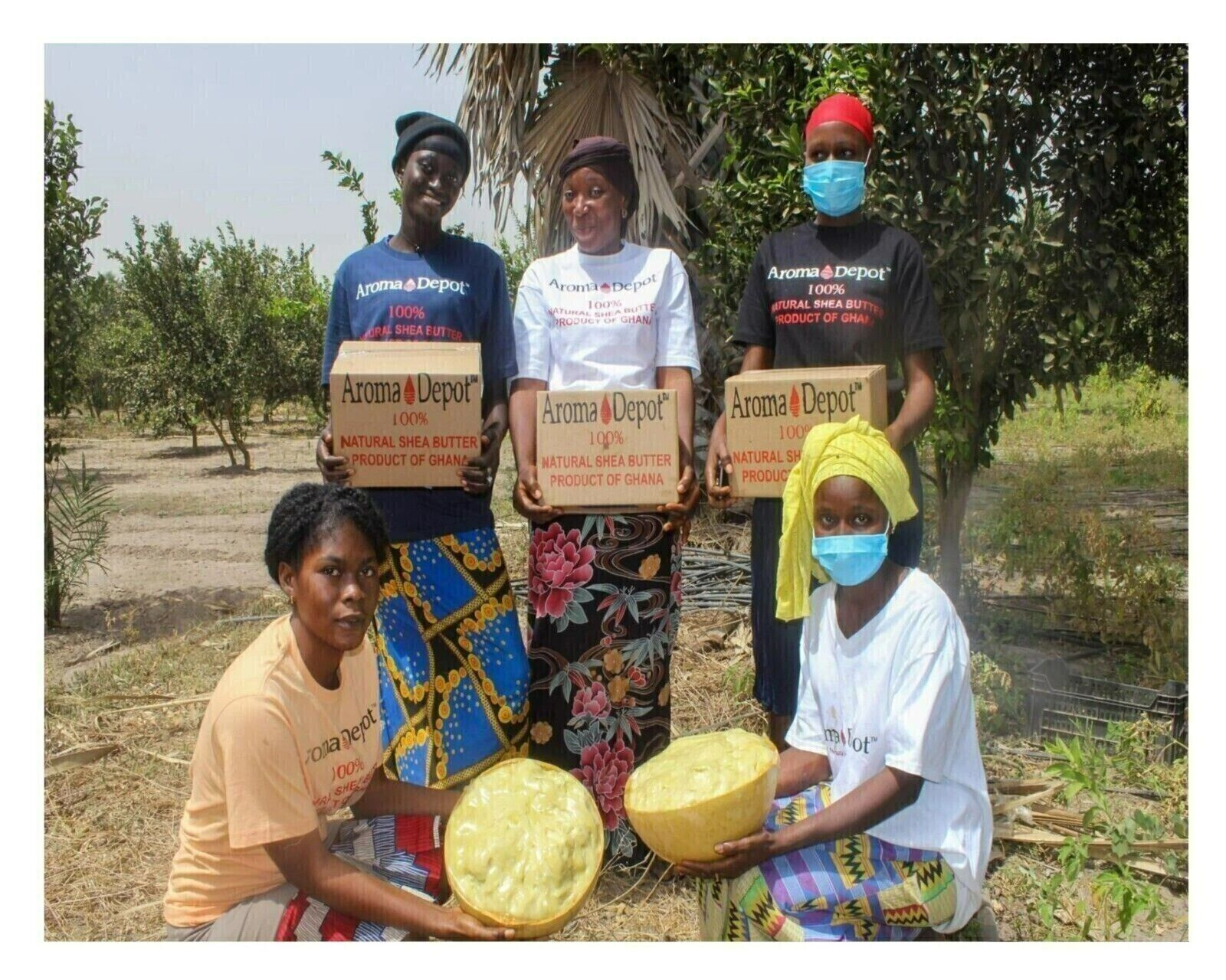 African Shea Butter 1 lb. Raw Black Soap Bar or Paste Natural COMBO PACK
