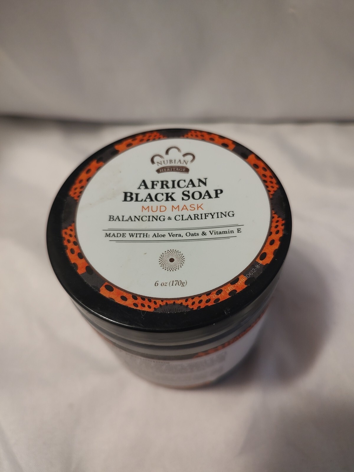 🔥Nubian Heritage African Black Soap Facial Mud Mask Balancing & Clarifying 6 Oz