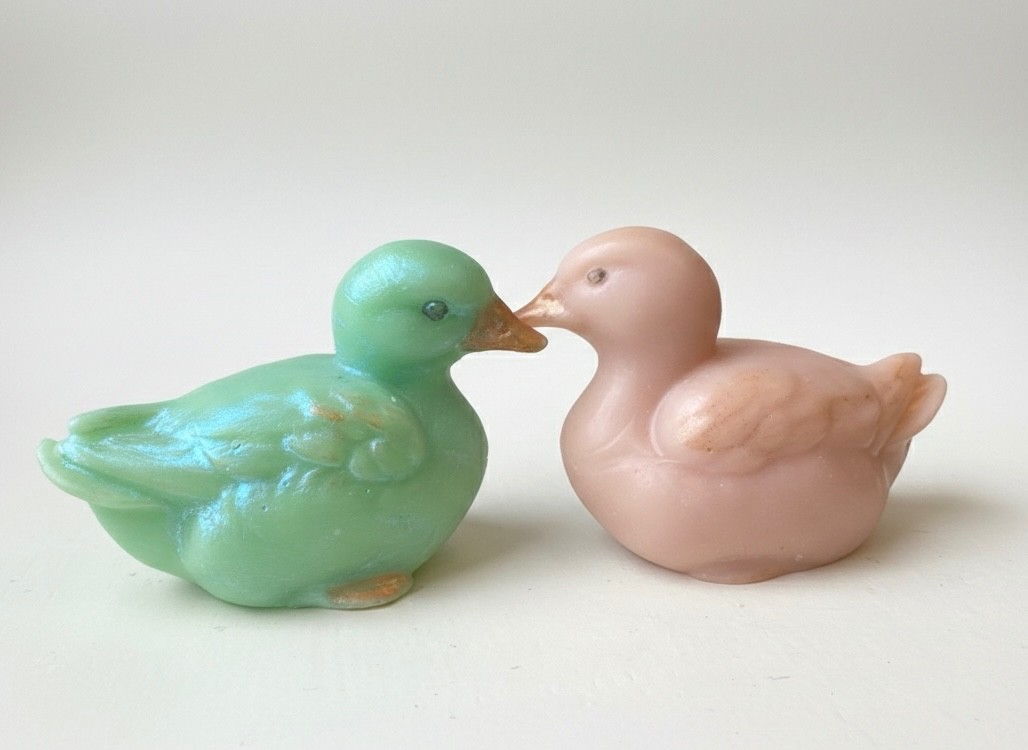 Decorative springtime soap set: chick, bunny and duck