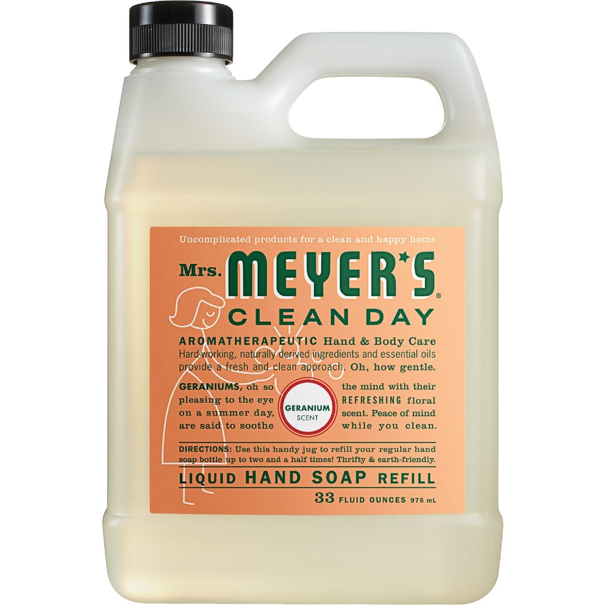 Mrs. Meyer’s Clean Day 33 Oz. Geranium Liquid Hand Soap Refill 13163 Mrs.