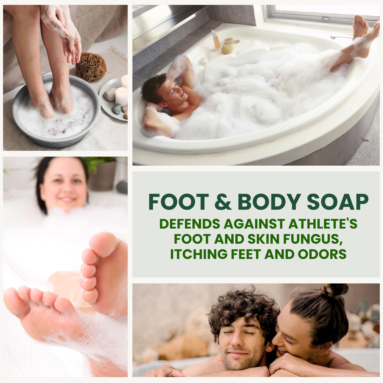 Tea Tree Oil Soap | Antifungal Foot & Body Wash for Deep Cleansing & Body Odo…
