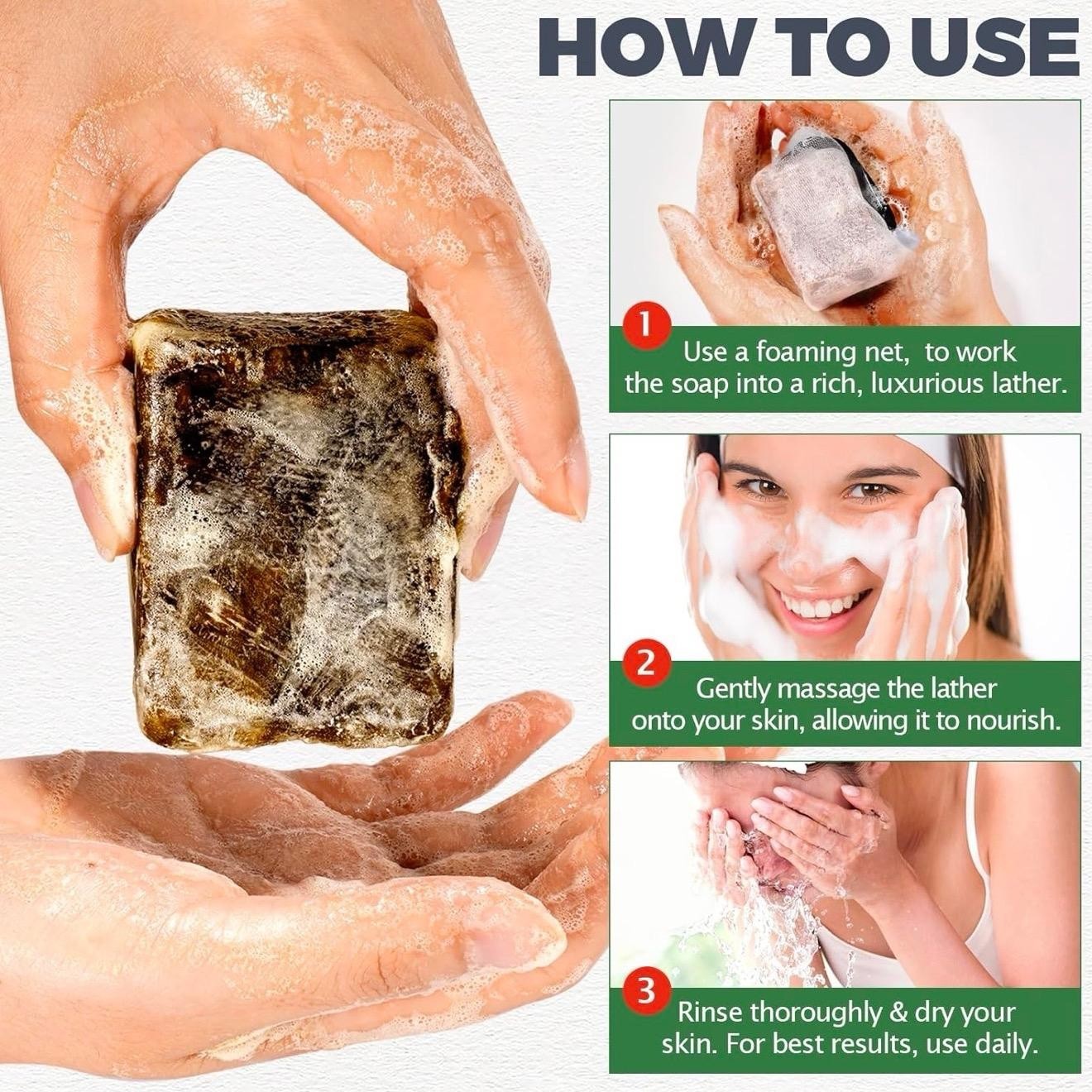 African Black Soap, Black Soap, Cleanses and Nourishes the Skin to Boost Collage