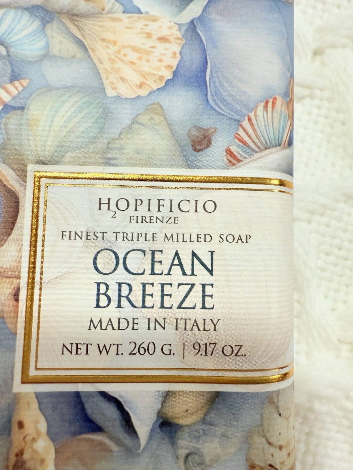 2pcs 9.17 Oz HOPIFICIO Mineral SEA SALT & Ocean Breeze Bar SOAP Triple Milled