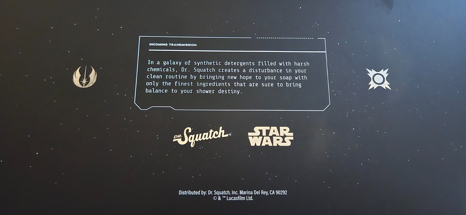 Dr. Squatch STAR WARS-Limited Edition-4 Specifically Crafted Soap Bars NIB