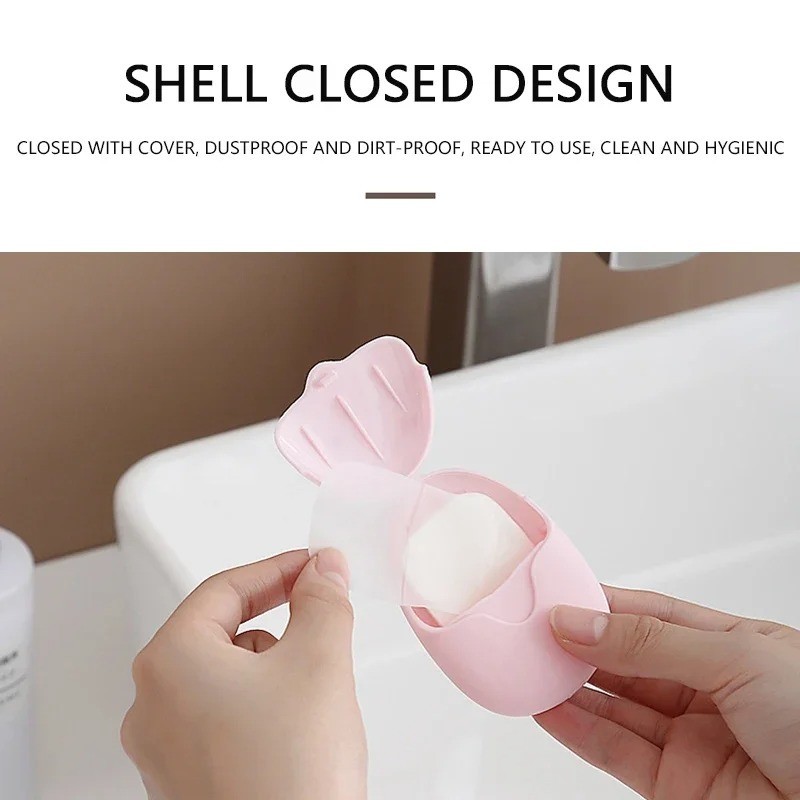 50/150Pcs Travel Soap Sheets Portable Soap Paper Bath Hand Outdoor Travel Cleani