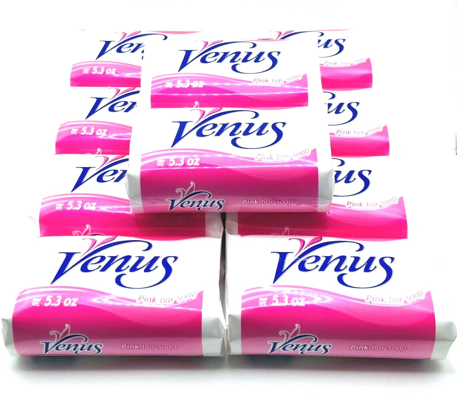 10x Venus Pink Bar Soap 5.3 oz – Traditional Floral Bath Bars Bulk Lot