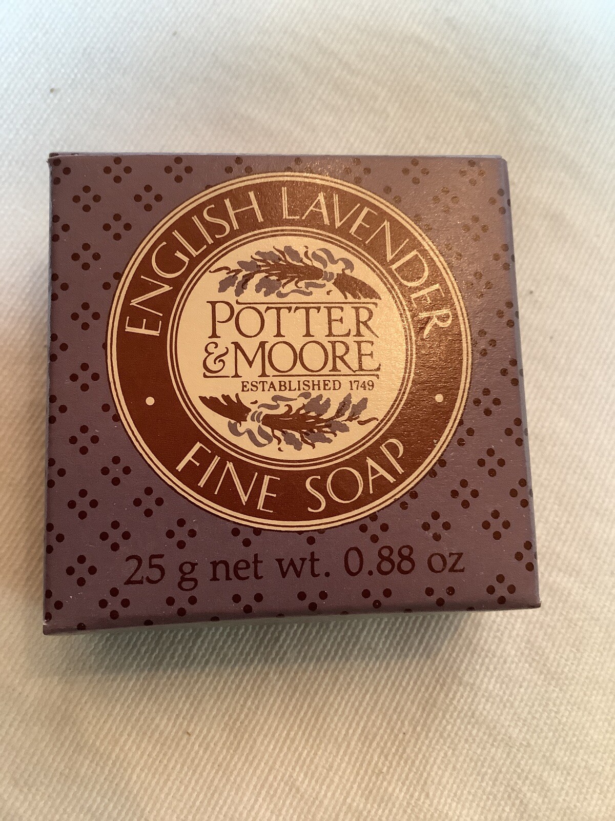 Potter & Moore Tin 12 Soap Bars Coppelia Wild Rose Lavender Melissa Geranium