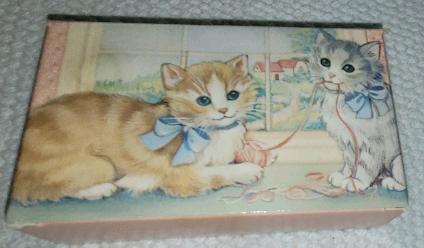 Vintage Avon Products 1987 Kitty Trio 3 Pink Kitten Cat Fragranced Soaps 3oz