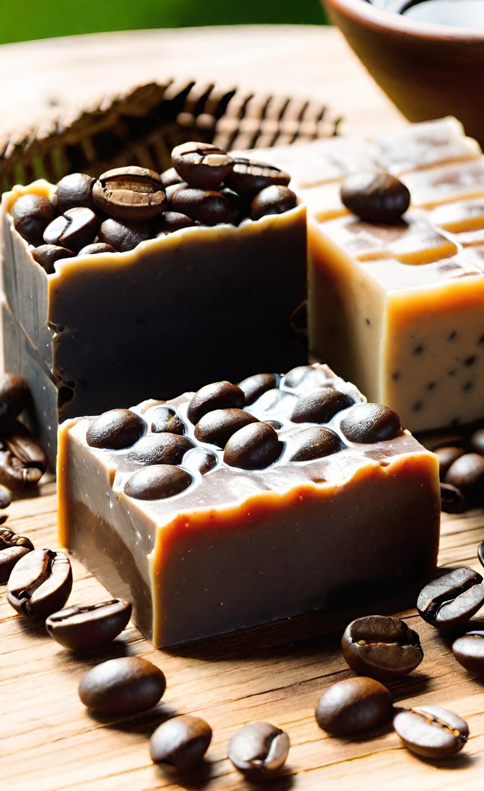 Coffee Handmade Organic Soap Bar Natural Oil Wonderful Scent Premium Body Spa