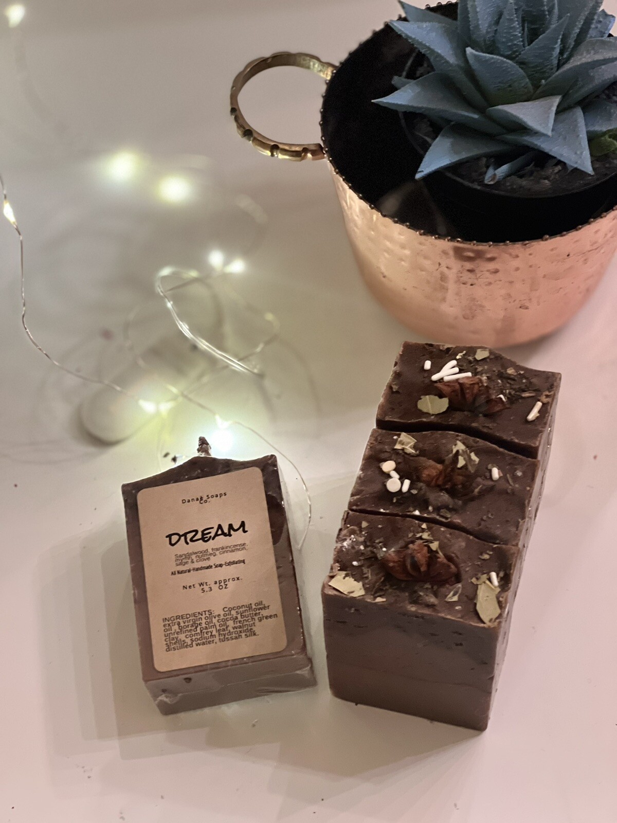 Dream soap Bar 5OZ Artisan Soap, HANDMADE Sandalwood,frank&myrhh,clove EXFOLIATE