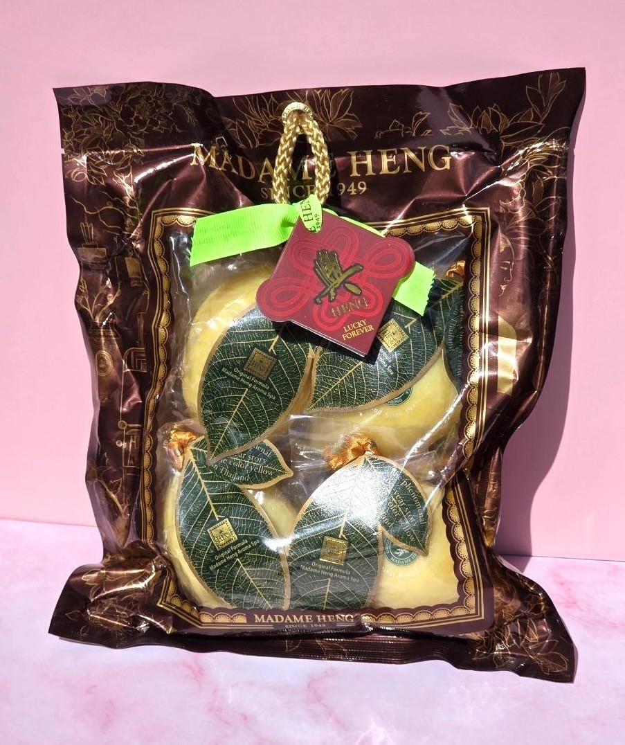 Madame Heng Lemon Scented Soap Set 4 x120g Bars Herbal Natural Thai Bath Soap