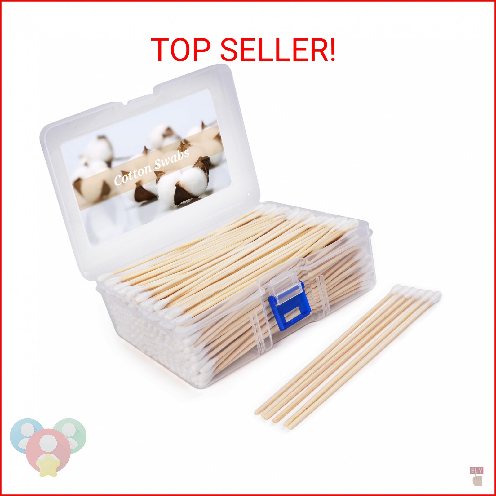 400 Pcs 6 Inch Long Cotton Swabs with Wood Handle, Highly Absorbent Long Q Tips