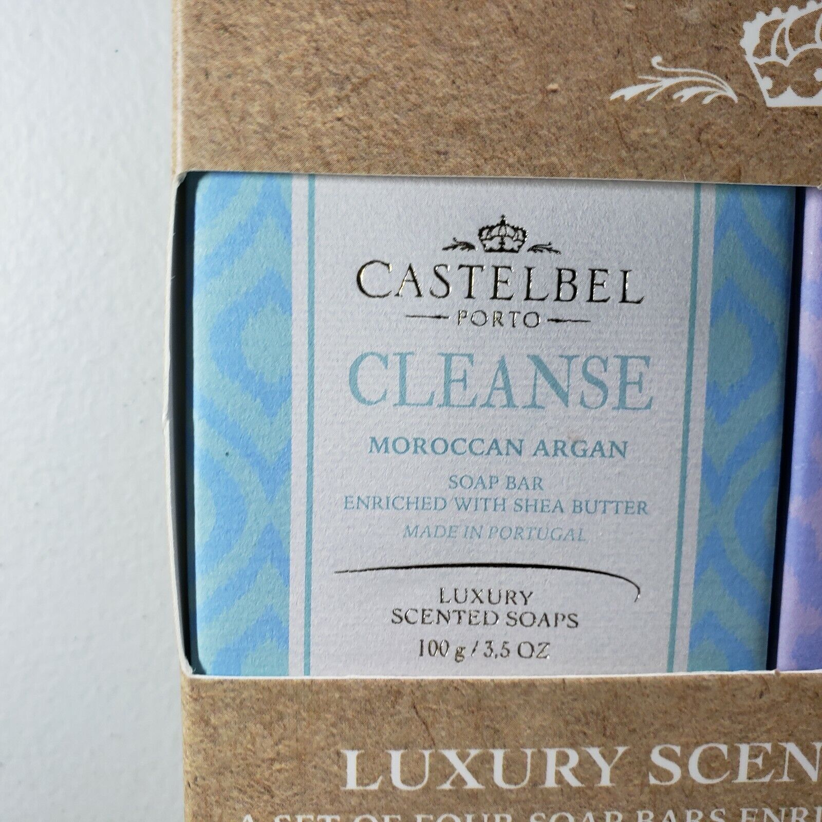 Castelbel 4 Luxury Soap Gift Set: Cleanse Relax Hydrate & De-stress, 3.5 oz
