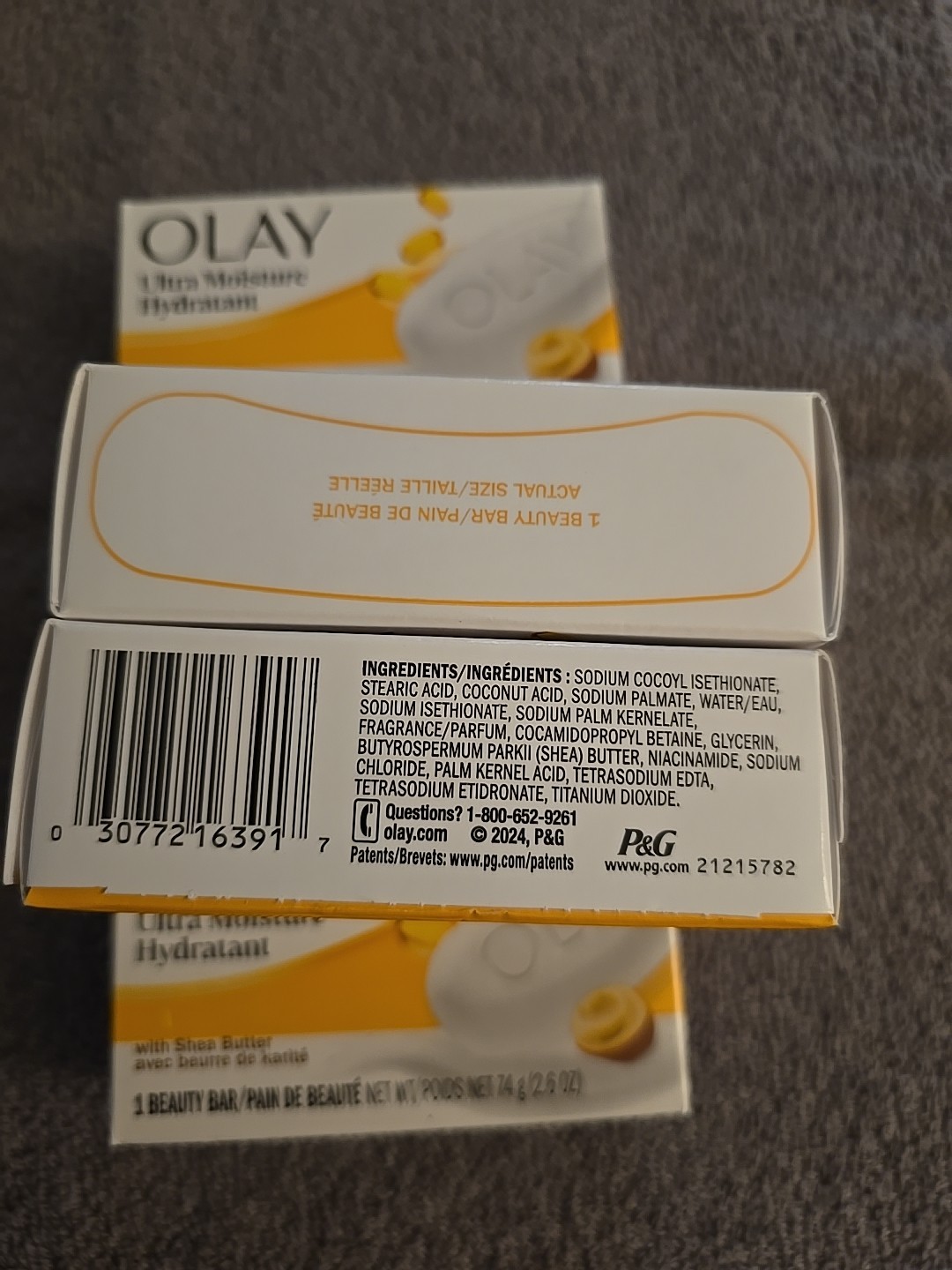 5 Pc OLAY Shea Butter Ultra Moisture Beauty Bar Soap (K64)