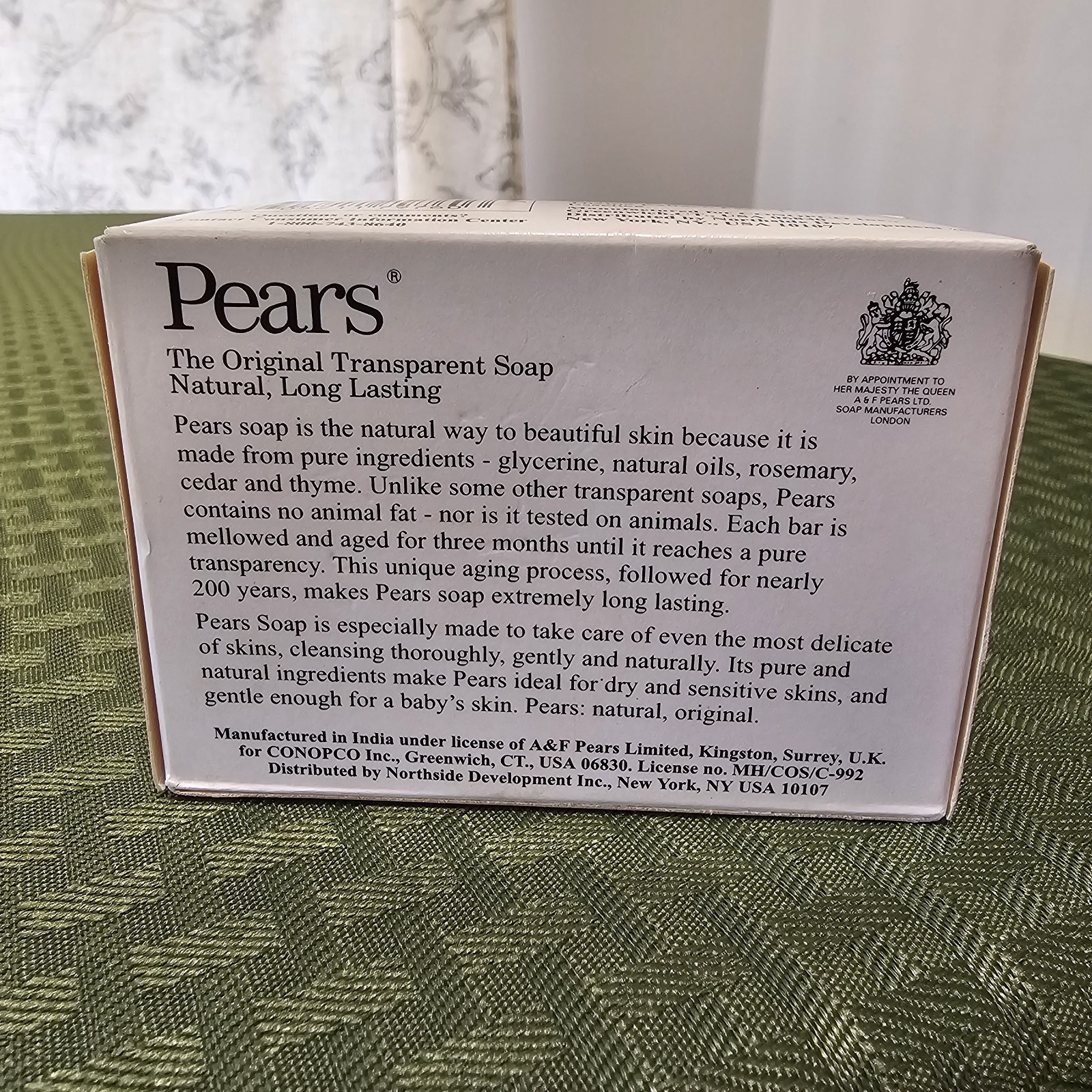 VTG Pears Transparent Soap Original Glycerine Bath Size 4.4 Oz NIP NOS Sealed
