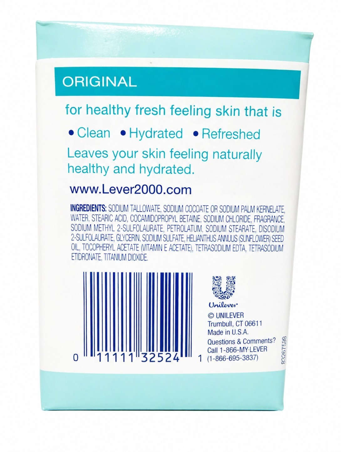 Lever 2000 Original Bar Soap 3.75 oz Fresh Scent Moisturizing PACK OF 12