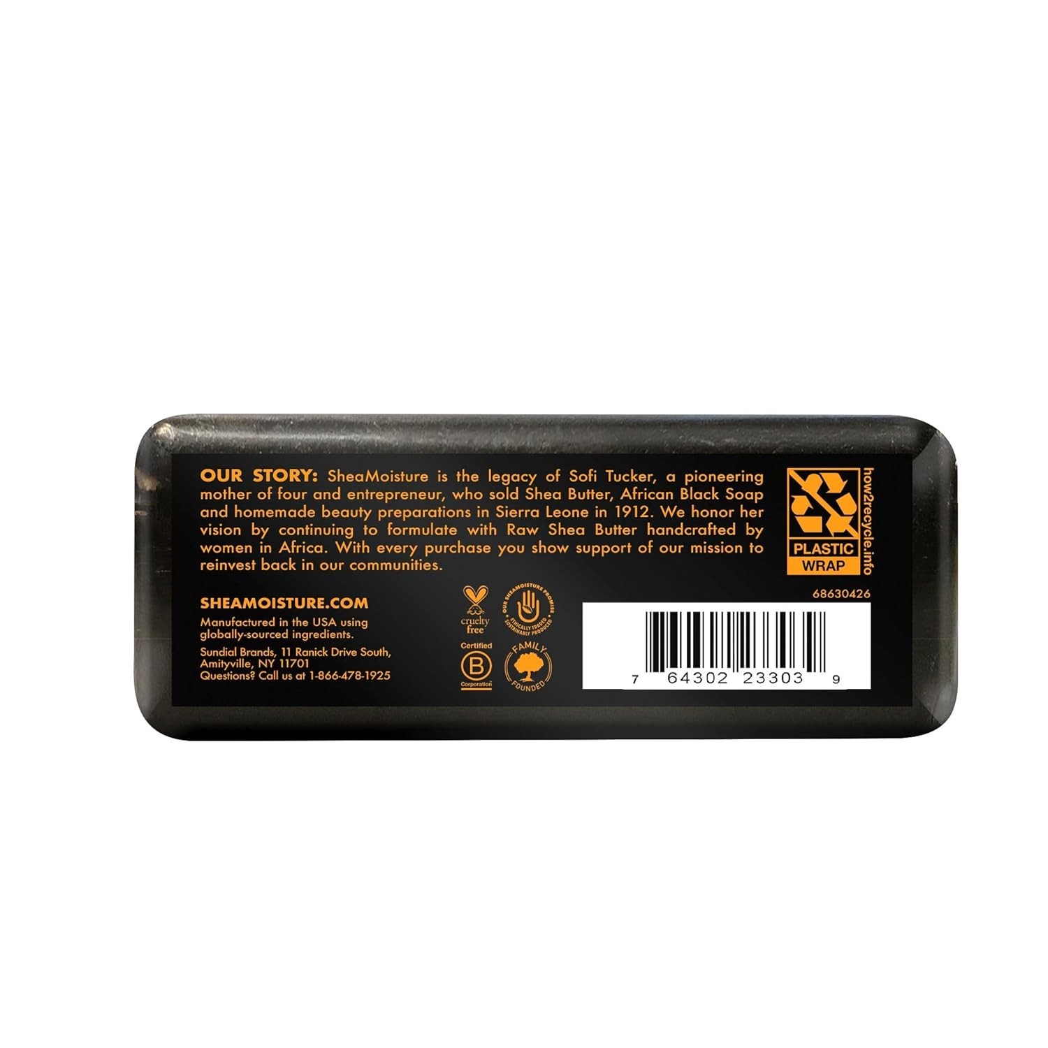 8 oz Moisturizing African Black Soap with Shea Butter – Cruelty-Free Cleanser