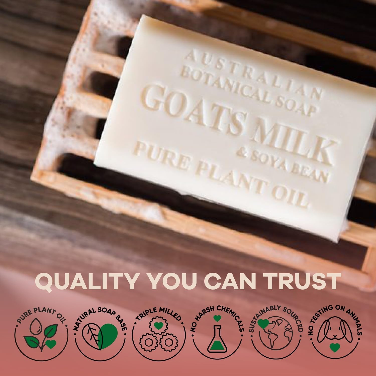 Australian Goat Milk Soap Bars for Daily Body Care (8 Pack)