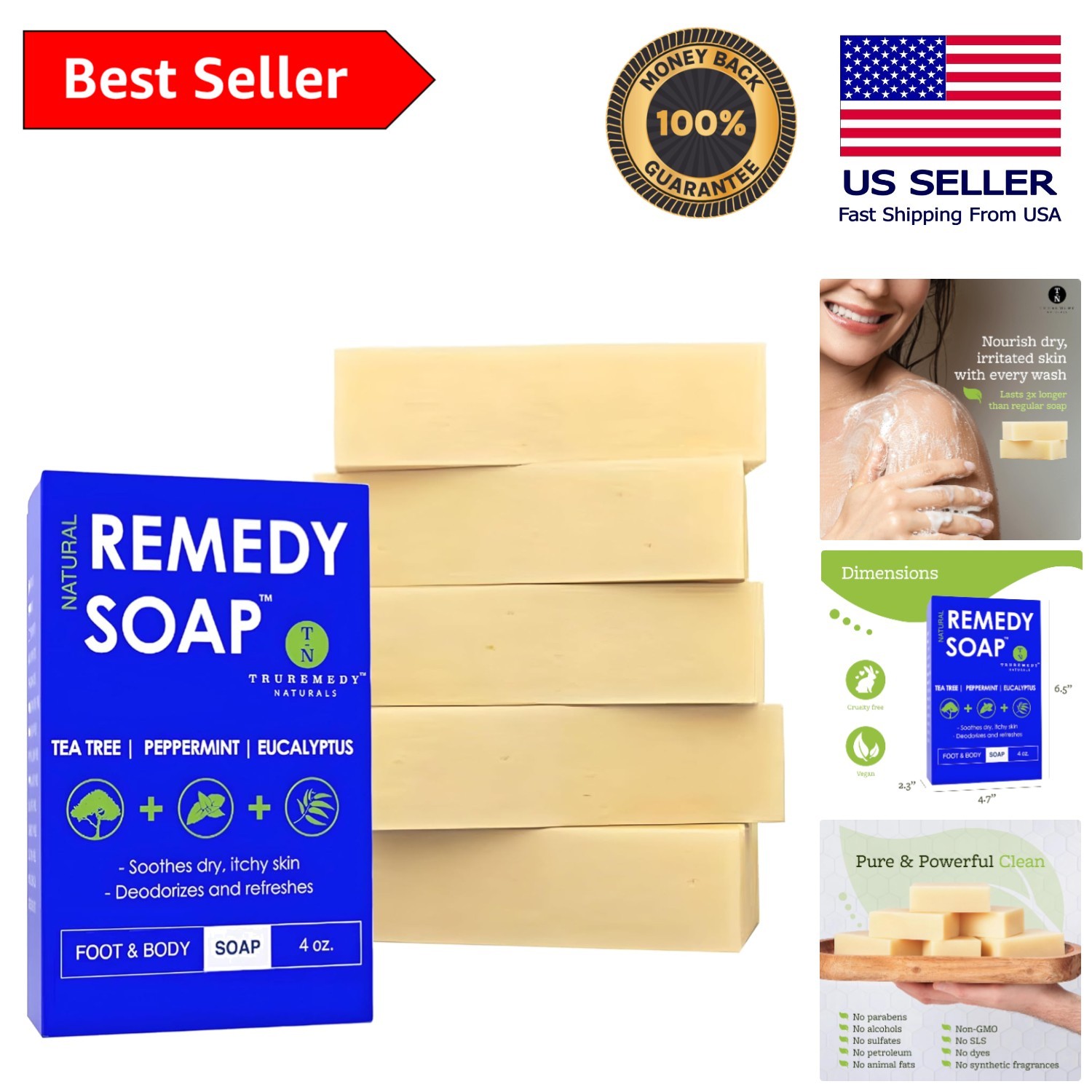 Natural Tea Tree and Peppermint Soap – Fortifying Cleanser for All Skin Types