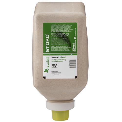 Case of 6 Stoko 2000ml Soft bottle Kresto Extra Heavy Duty Hand Cleaner #9870450
