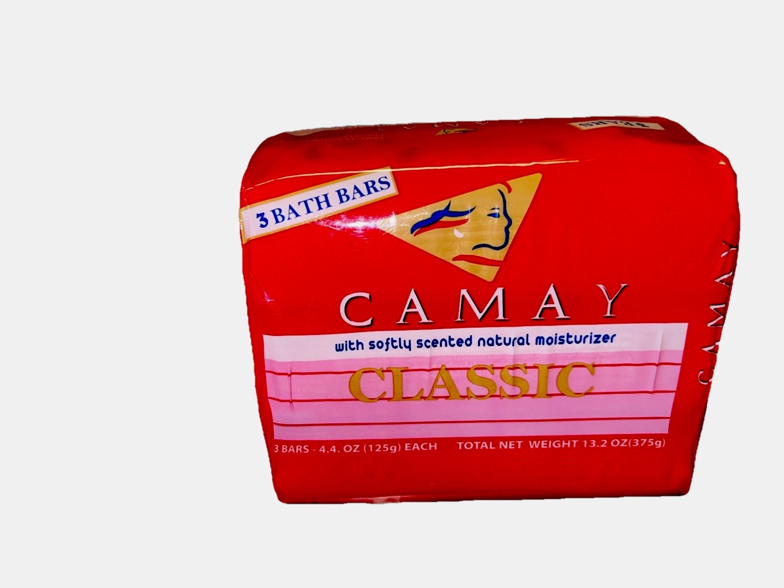 Camay Classic Pink Bath Soap Pack of 3 Bars 4oz Per Bar Discontinued Version New