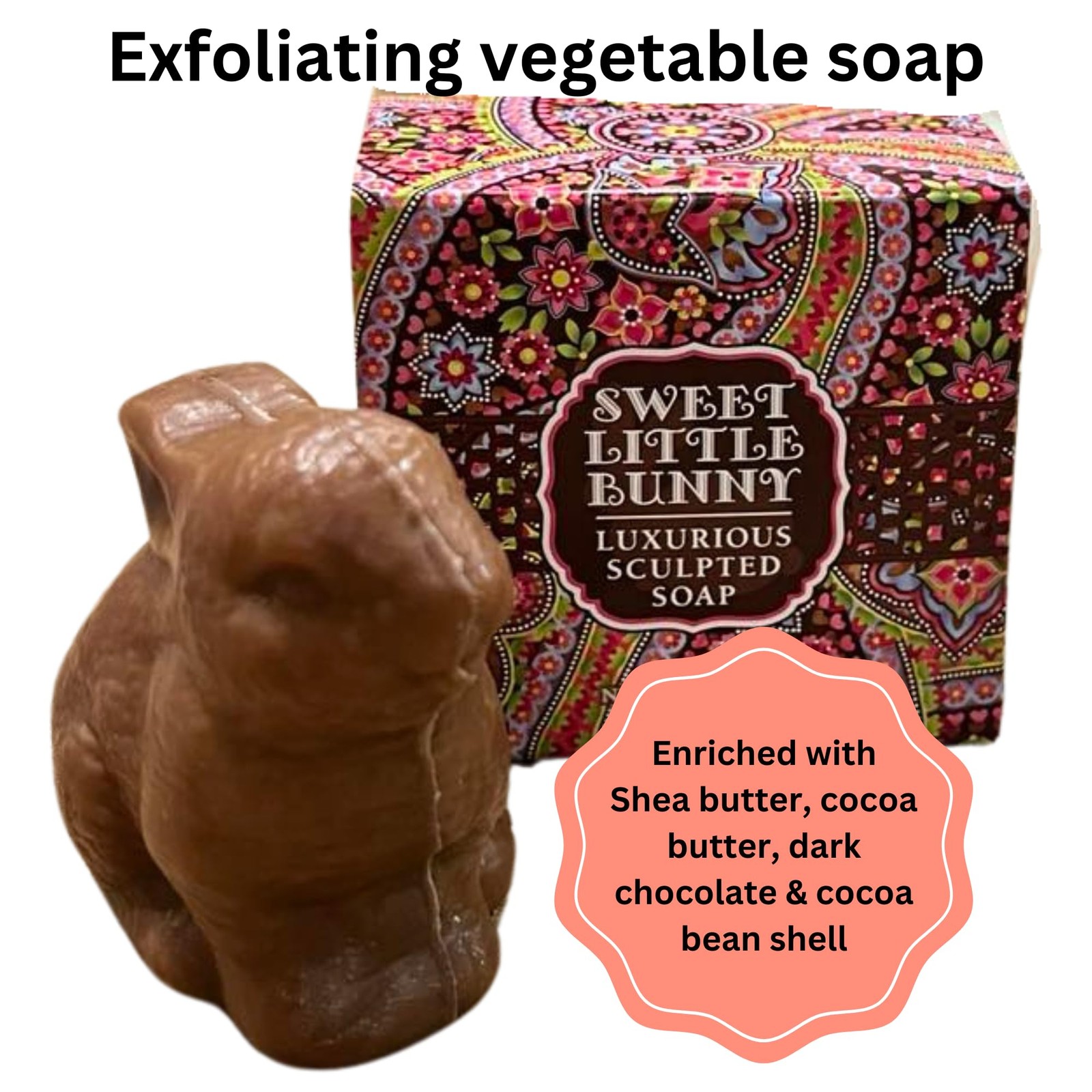 Sculpted Bunny Soap Set by Greenwich Bay Trading, 3 oz Each, 4 Pieces – Love,…